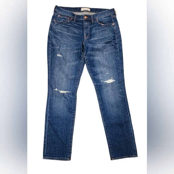 Madewell Denim - Madewell "The Slim Boyjean" Distressed Jeans,  Size 28